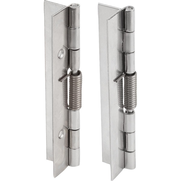 Spring Hinge Spring Open A=40, B=120, Form:A Without Hole, Aluminum Bright